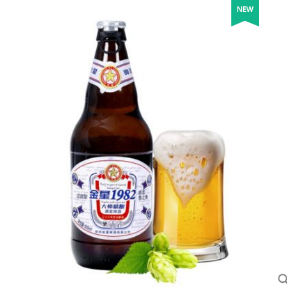 金星啤酒1982大师精酿原浆黄啤酒拉环500ml*12瓶装
